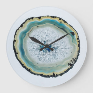 Reloj Redondo Grande Rebanada de Geode