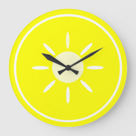 Reloj Redondo Grande Rebanada de limón