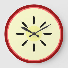 Reloj Redondo Grande Rebanada de manzana