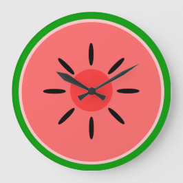 Reloj Redondo Grande Rebanada de sandía