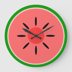 Reloj Redondo Grande Rebanada de sandía