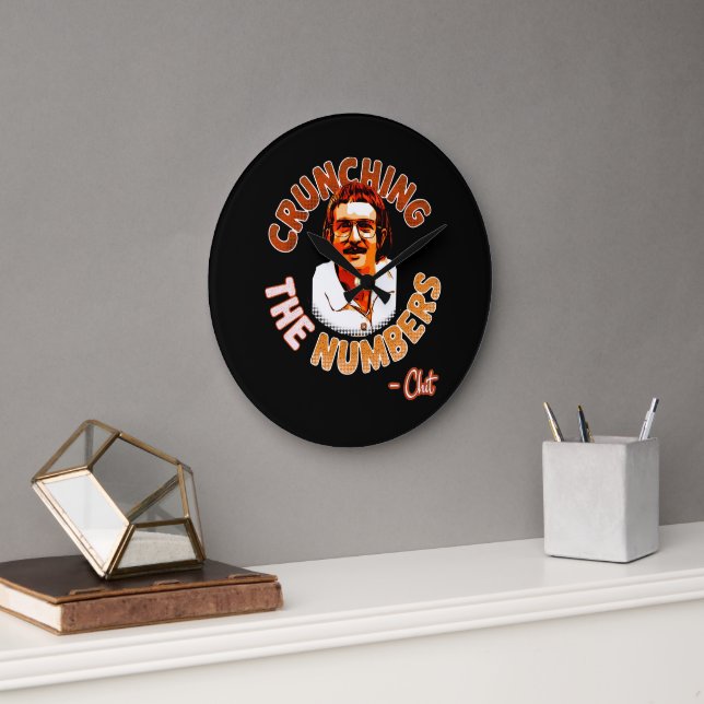 Reloj Redondo Grande Recortando los números (Oficina)