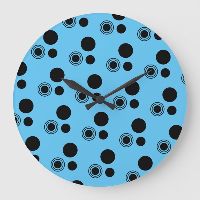 Reloj Redondo Grande Recortar círculos (Anverso)