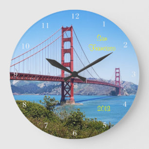 Reloj Redondo Grande Recuerdo de San Francisco