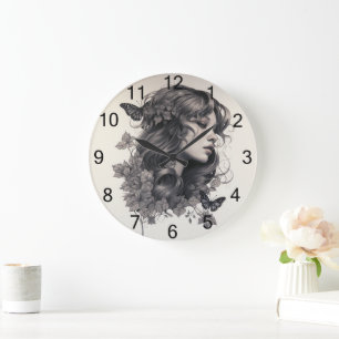 Reloj Redondo Grande Recuerdos de fotografía personalizado Plaza simple