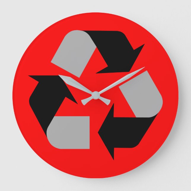 Reloj Redondo Grande Recycle (Anverso)
