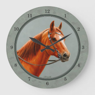 Reloj Redondo Grande Red Dun Chestnut Sorrel Western Quarter Horse