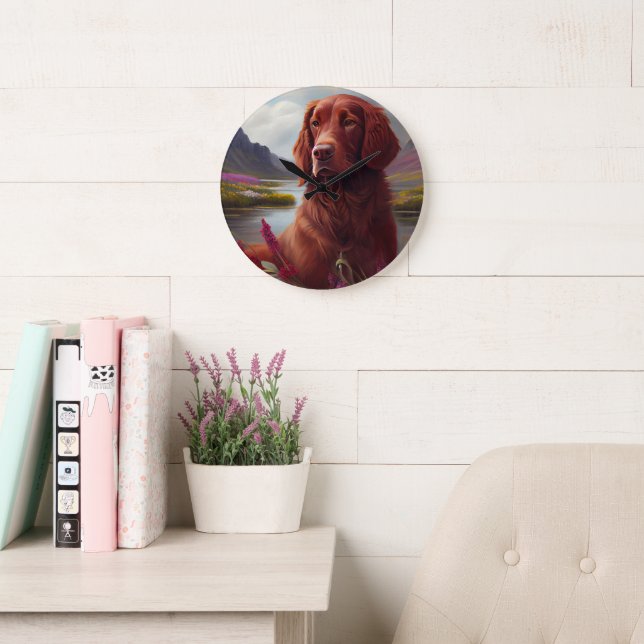 Reloj Redondo Grande Red irlandés sobre un remo: una aventura escénica (Sala de lectura)