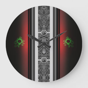 Reloj Redondo Grande Red Tattoo Surf