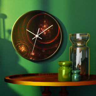 Reloj Redondo Grande Redonda de arte abstracto de Starlight