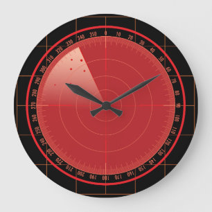 Reloj Redondo Grande Redondeo de búsqueda de radar