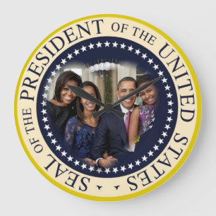 Reloj Redondo Grande Reelección 2012 de presidente Obama