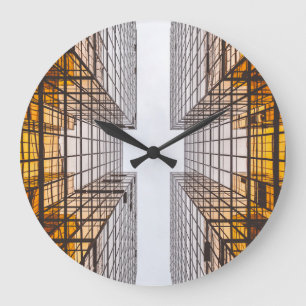 Reloj Redondo Grande reflexión de construcción