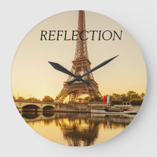 Reloj Redondo Grande Reflexiones Eiffel
