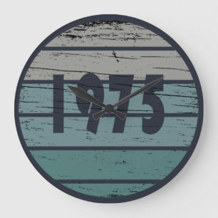 Reloj Redondo Grande Regalo de cumpleaños de 1975 vintage