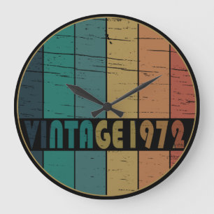 Reloj Redondo Grande Regalo de cumpleaños vintage nacido en 1972
