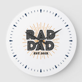 Reloj Redondo Grande Regalo de Rad Dad a papá