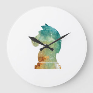 Reloj Redondo Grande Regalo del Ajedrez Amante del Ajedrez