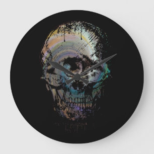 RELOJ REDONDO GRANDE REGALO HALLOWEEN DE SKULL EYE SKELETON