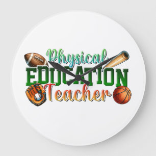 Reloj Redondo Grande Regalo para maestro maestro de educación física