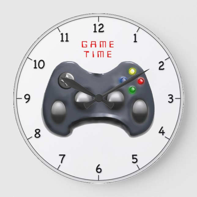 Reloj Redondo Grande Regalos de videojuegos (Anverso)