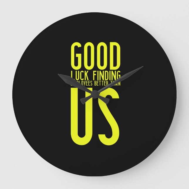 Reloj Redondo Grande Regalos divertidos para los trabajadores o emplead (Anverso)