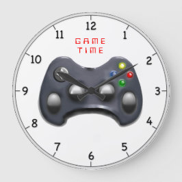 Reloj Redondo Grande Regalos para jugadores de videojuegos