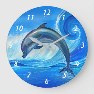 Reloj Redondo Grande Regalos únicos para amantes de los delfines