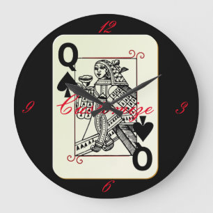 Reloj Redondo Grande Reina de espadas Thunder_Cove