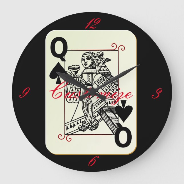 Reloj Redondo Grande Reina de espadas Thunder_Cove (Anverso)