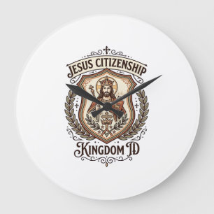 Reloj Redondo Grande Reino de Ciudadanía de Jesús ID Reino de Ciudadaní