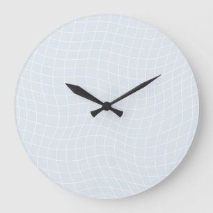 Reloj Redondo Grande Rejilla moderna deformada   Geométrico fluido mini