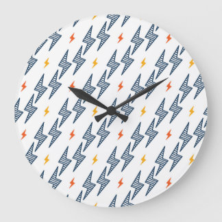 Reloj Redondo Grande Relámpago de pernos sin soldadura