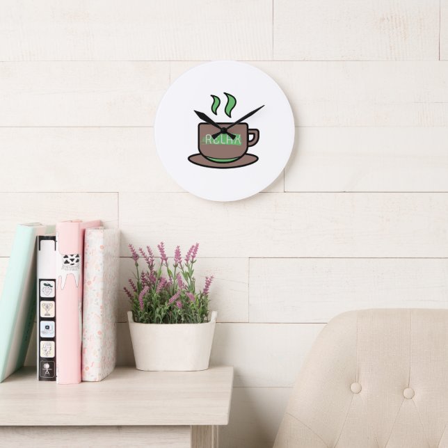 Reloj Redondo Grande Relax (Sala de lectura)