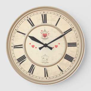 Reloj Redondo Grande Relógio de Parede de Números Romanos Clássicos