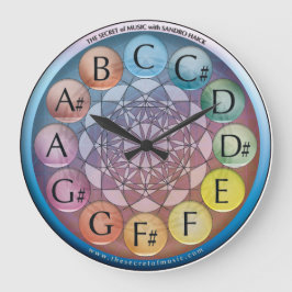 Reloj Redondo Grande Relógio musical o segredo da música
