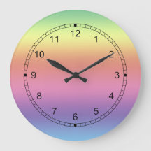 Reloj: colores arcoiris