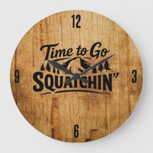Reloj Redondo Grande Reloj de Pie Grande Sasquatch