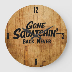 Reloj Redondo Grande Reloj de Pie Grande Sasquatch
