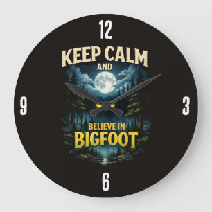 Reloj Redondo Grande Reloj de Pie Grande Sasquatch