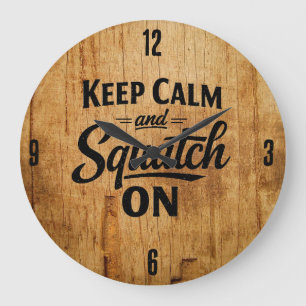 Reloj Redondo Grande Reloj de Pie Grande Sasquatch