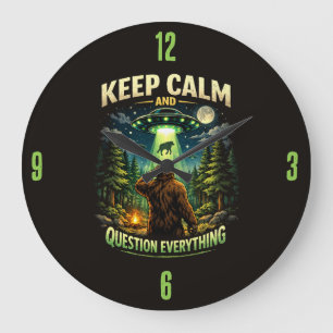 Reloj Redondo Grande Reloj de Pie Grande Sasquatch