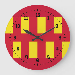 Reloj Redondo Grande Reloj Grande Bandera de Northumberland