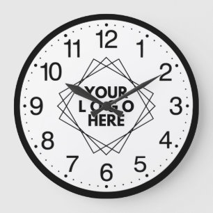 Reloj Redondo Grande Reloj Grande con Logotipo Empresarial Personalizad
