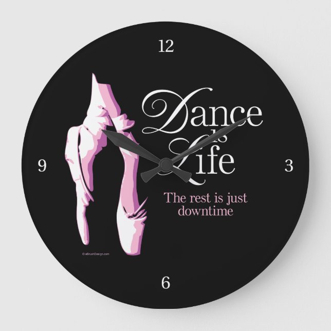 Reloj Redondo Grande Reloj grande Dance Is Life (Anverso)