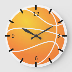 Reloj Redondo Grande Reloj grande de baloncesto