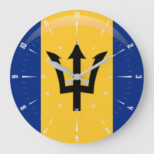 Reloj Redondo Grande Reloj    grande de Bandera de Barbados