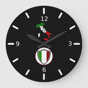 Reloj Redondo Grande reloj grande de bandera italiana
