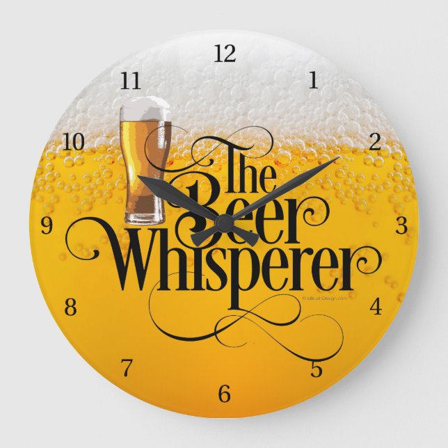 Reloj Redondo Grande Reloj grande de Beer Whisperer (Anverso)