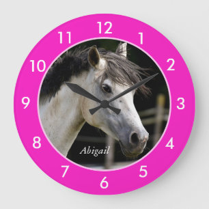 Reloj Redondo Grande Reloj grande de caballo personalizado